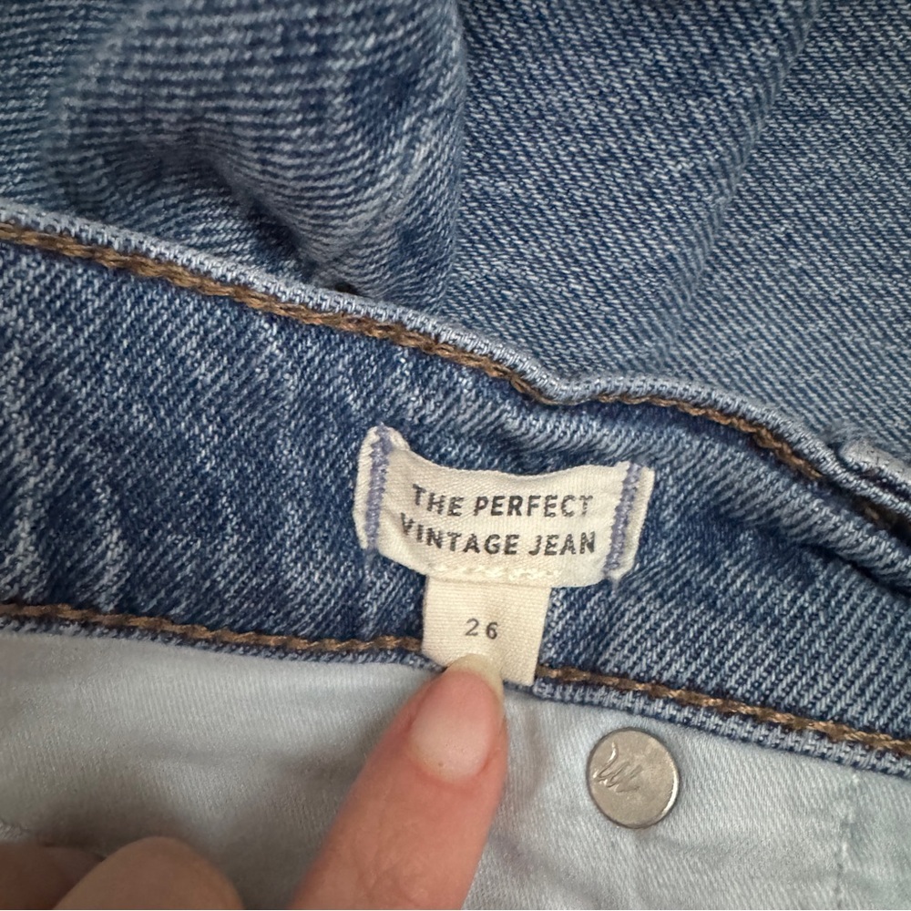 Madewell Perfect Vintage Jeans Size 26 - Picture 6 of 6